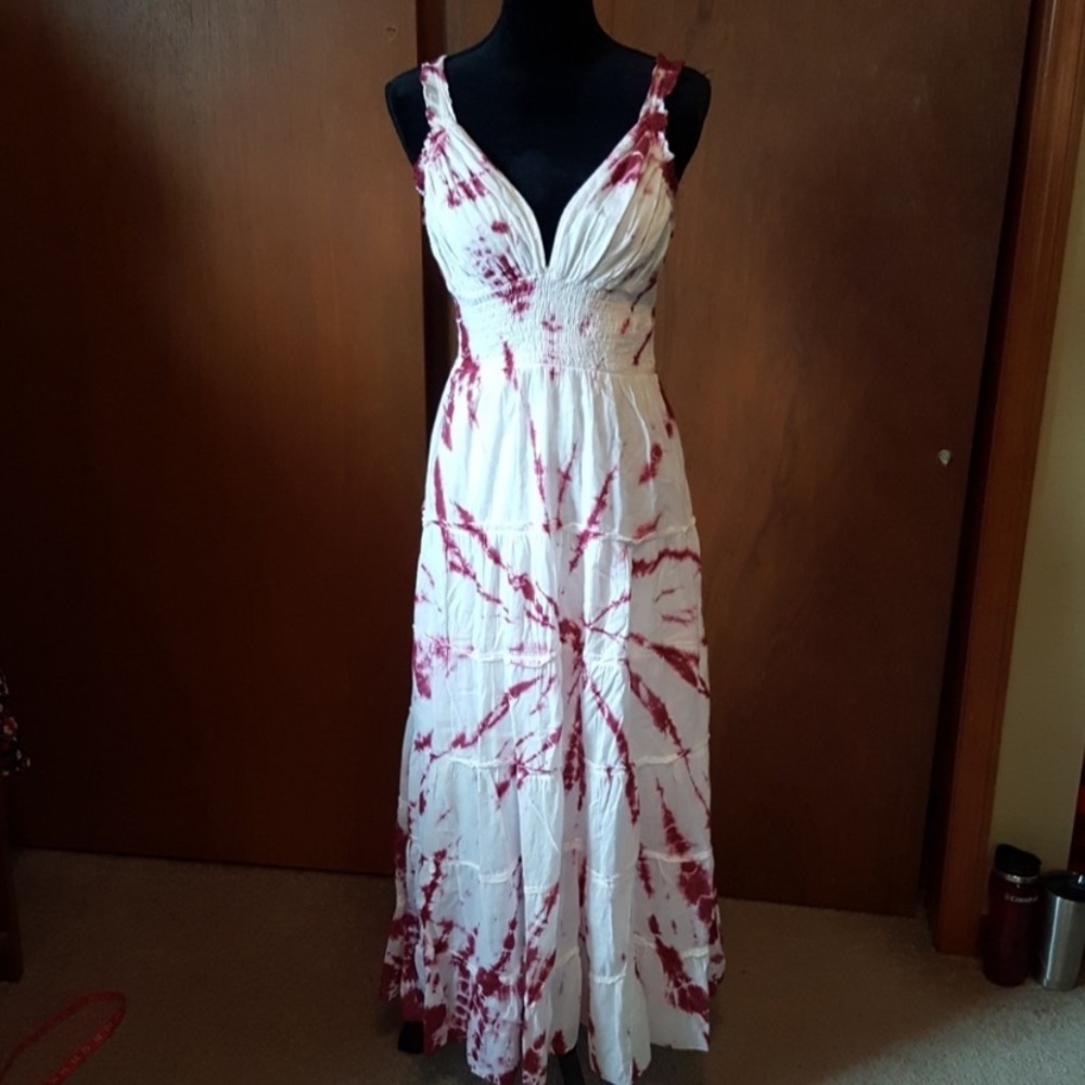 Beautiful tie dye maxi sundress